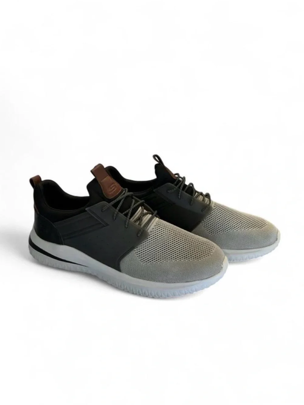Skechers Gray & Black Casual Sneakers